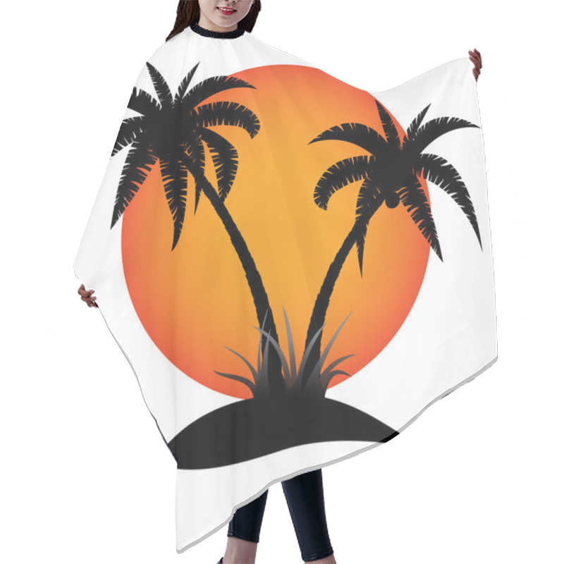 Personality  Palm Island And Sun Hair Cutting Cape