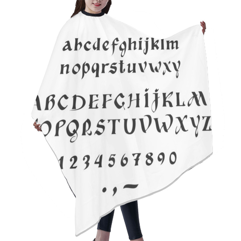 Personality  Calligraphy Hair Cutting Cape