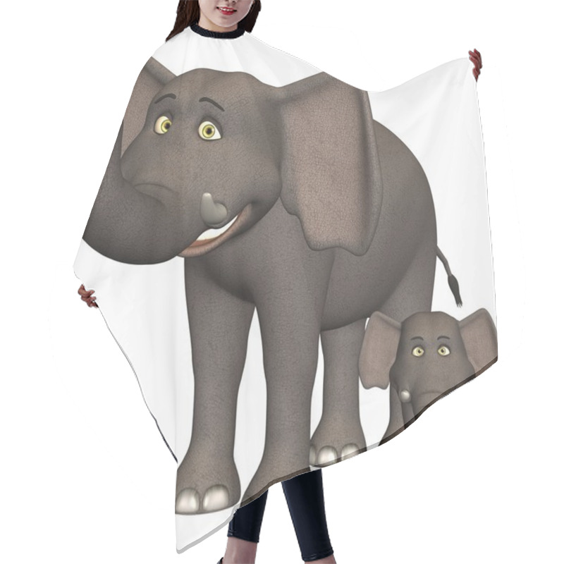 Personality  Toon Elephant Hair Cutting Cape