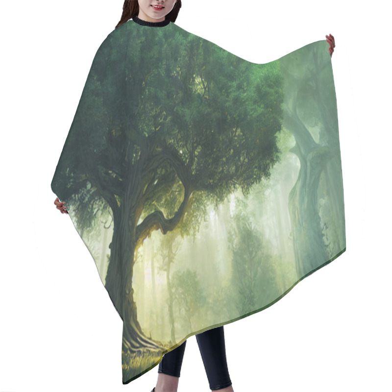 Personality  The Tree Of Life In A Fantasy Environment Hair Cutting Cape