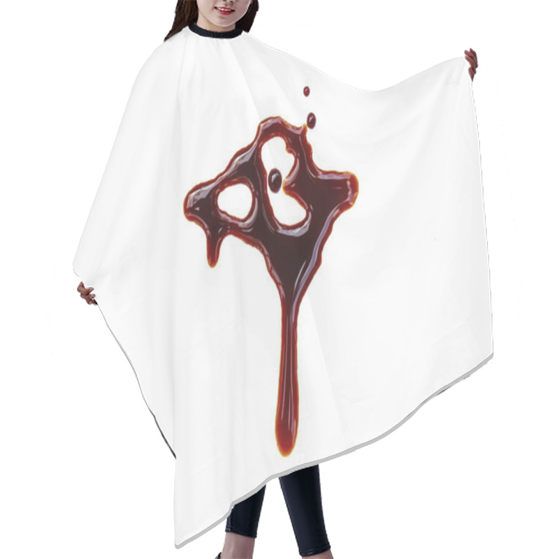 Personality  Blood Stains On White Background Hair Cutting Cape