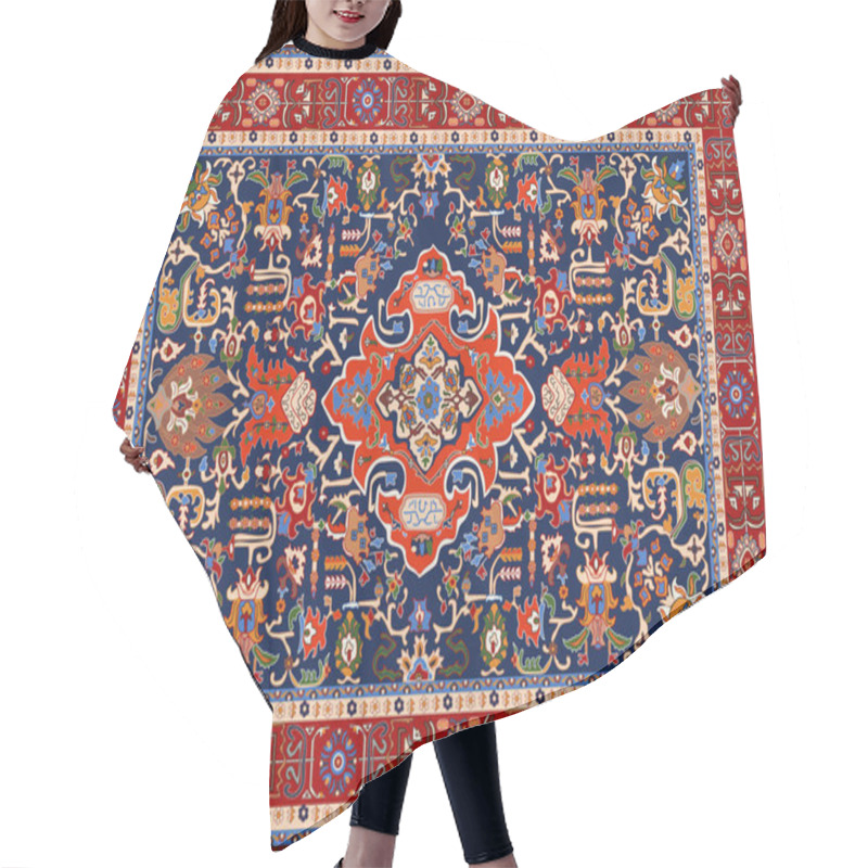 Personality  Persian Carpet Original Design, Tribal Vector Texture. Easy To Edit And Change A Few Colors By Swatch Window. Hair Cutting Cape