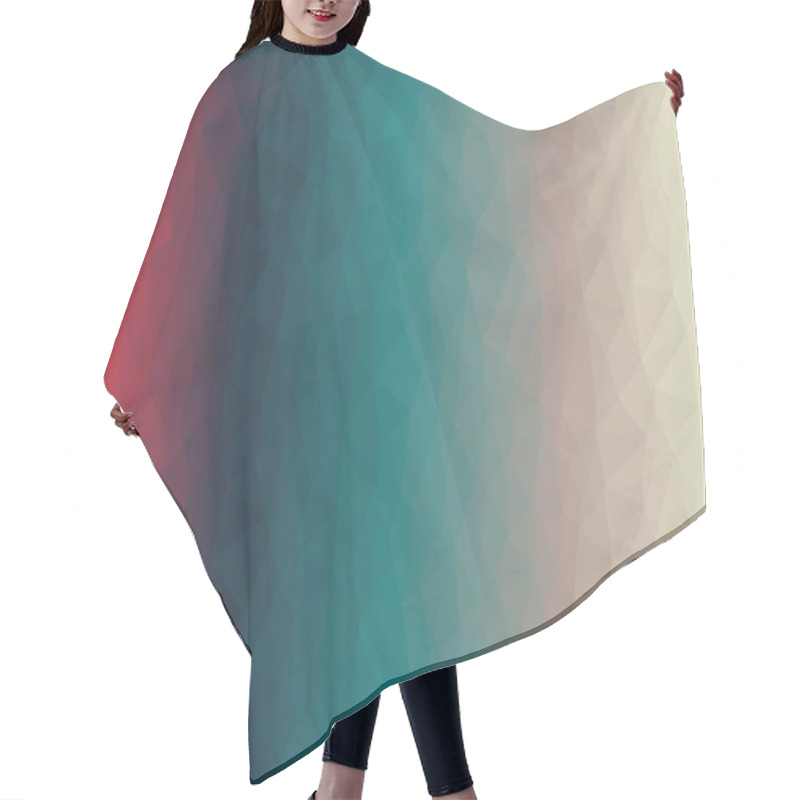 Personality  Abstract Background With Pastel Geometric Pattern Hair Cutting Cape