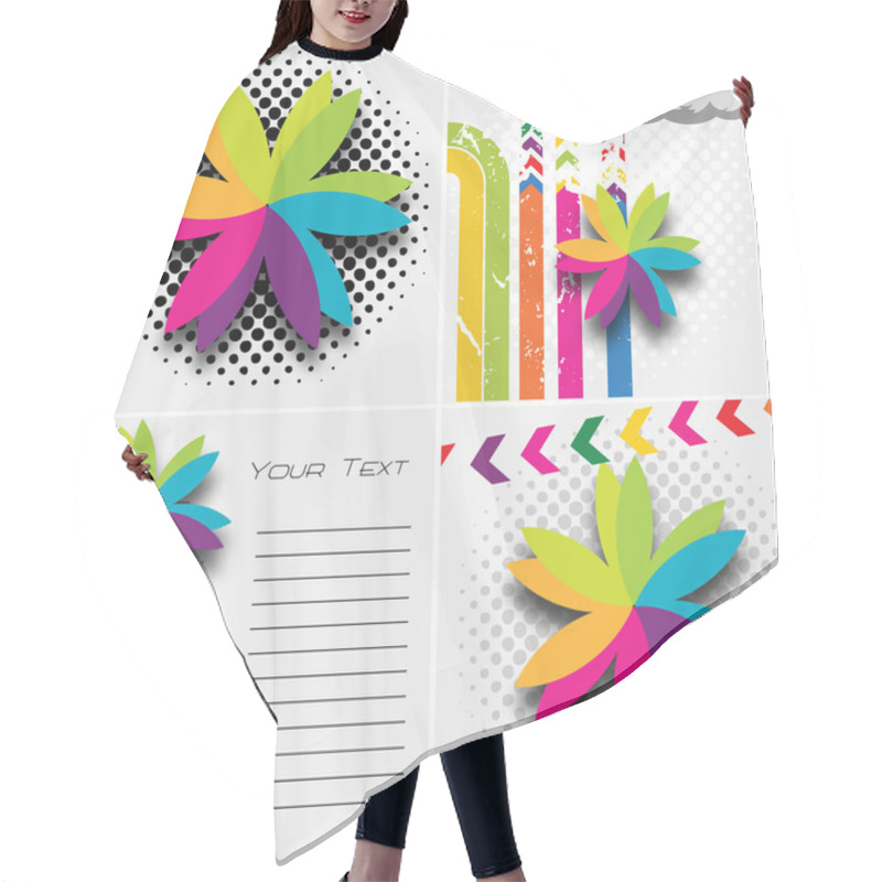 Personality  Business Floral Background Hair Cutting Cape