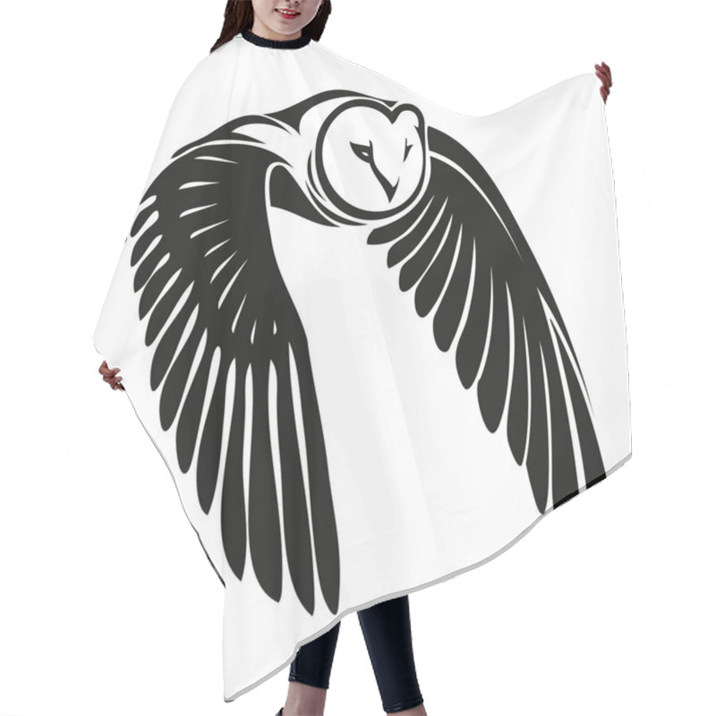 Personality  Owl In Flight Hair Cutting Cape