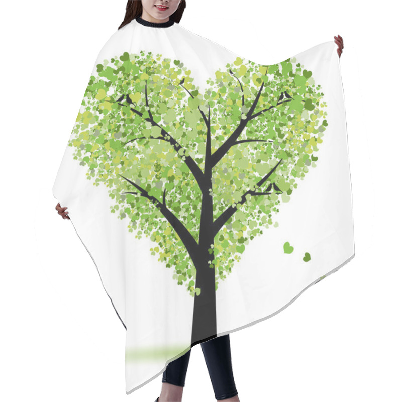 Personality  Valentine Tree, Love, Leaf From Hearts Hair Cutting Cape