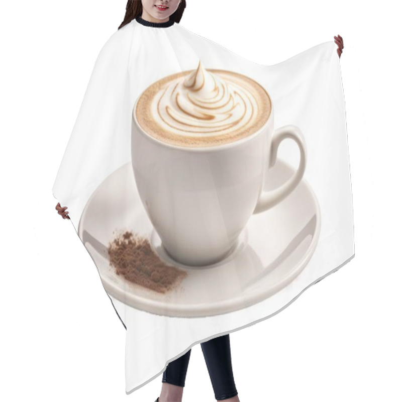 Personality  Cup Of Cappuccino, Isolated On Transparent Background, Png File Hair Cutting Cape