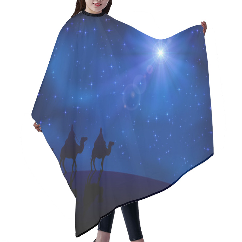 Personality  Three Wise Men And Star Hair Cutting Cape