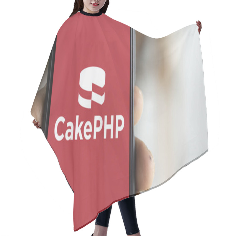 Personality  Dhaka, Bangladesh- 11 Nov 2024: CakePHP Logo Is Displayed On Smartphone. CakePHP Is An Open-source Web Framework. Hair Cutting Cape