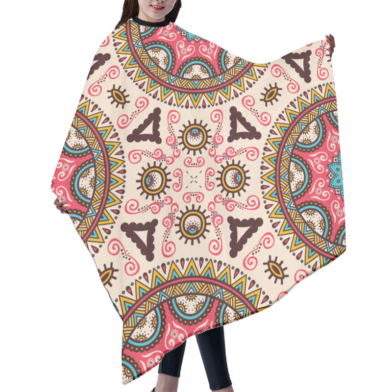 Personality  Ethnic Background Seamless Pattern Hair Cutting Cape