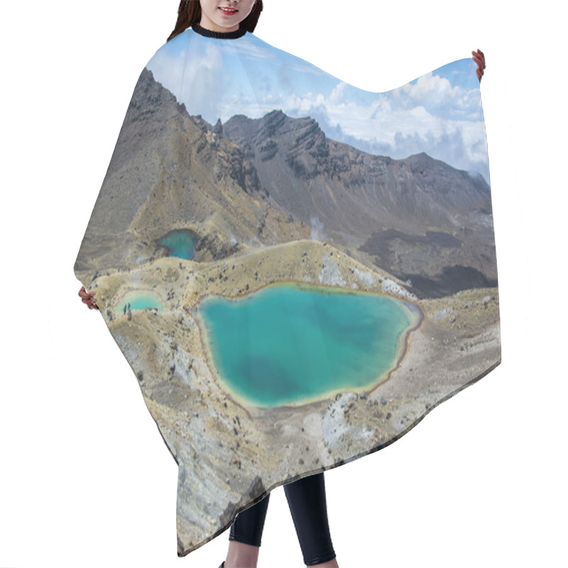 Personality  Tongariro Alpine Crossing - Emerald Lakes In New Zealand Hair Cutting Cape