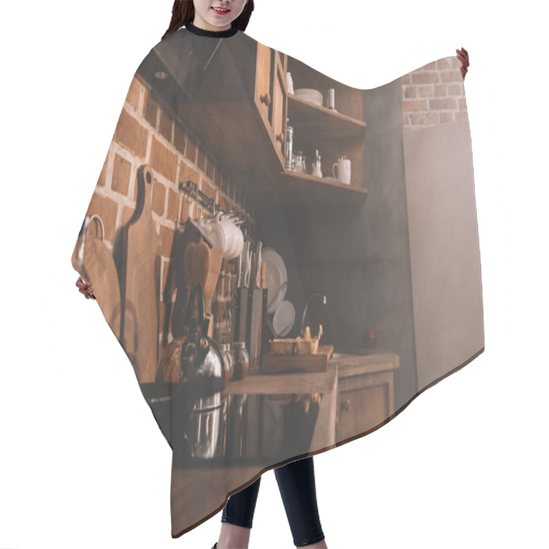 Personality  Modern Kitchen Interior Hair Cutting Cape