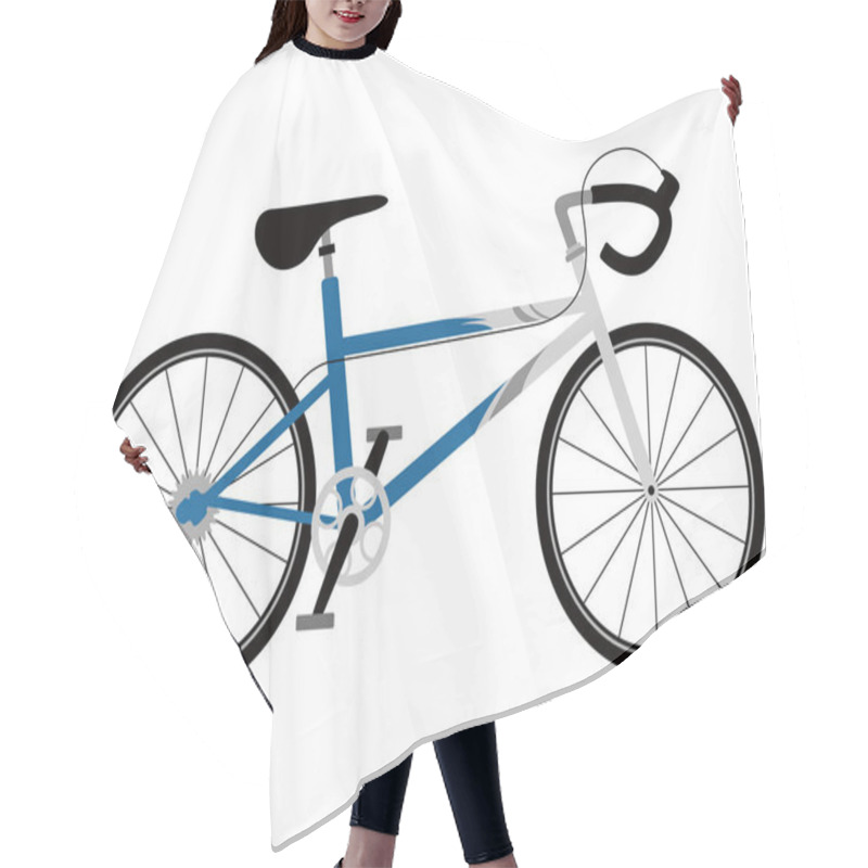 Personality  Racing Bicycle Icon Hair Cutting Cape