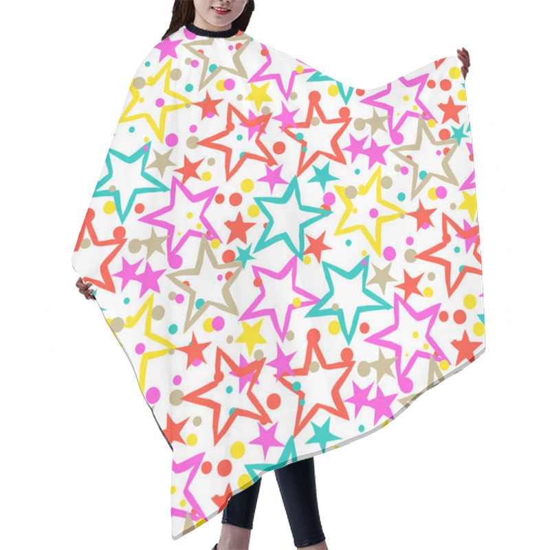 Personality  Pattern With Stars Hair Cutting Cape