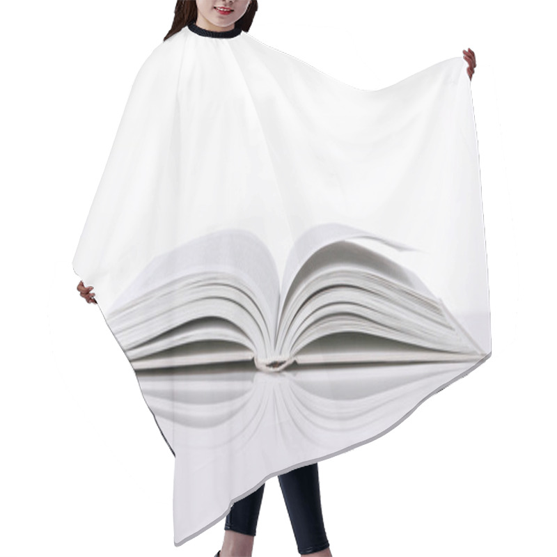 Personality  The Open Book Isolated On Background Hair Cutting Cape