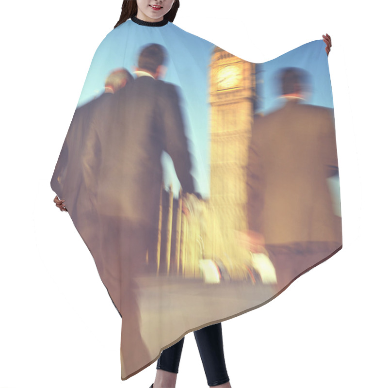 Personality  Business Persons Silhouettes Hair Cutting Cape