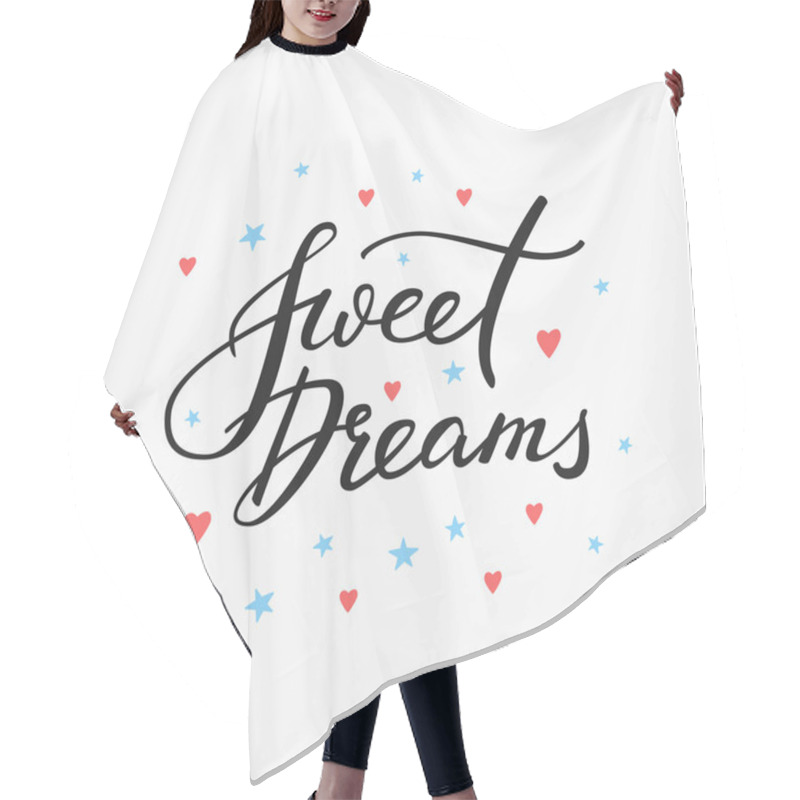 Personality  Sweet Dreams Lettering Typography Hair Cutting Cape