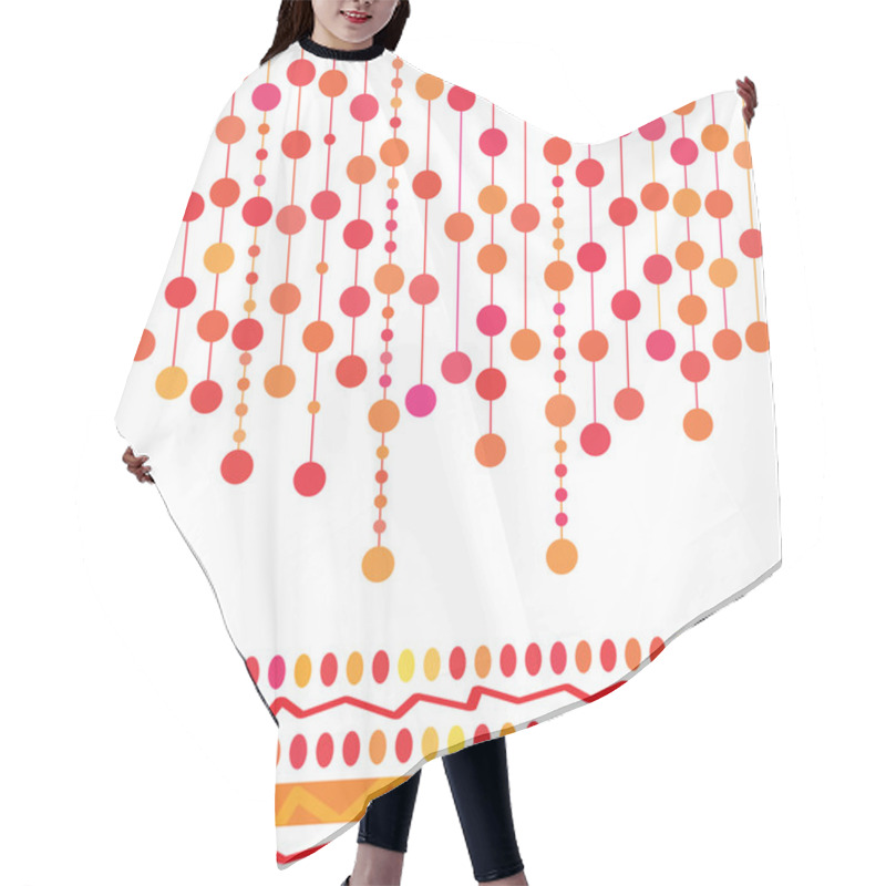 Personality  Retro Ornaments Hair Cutting Cape