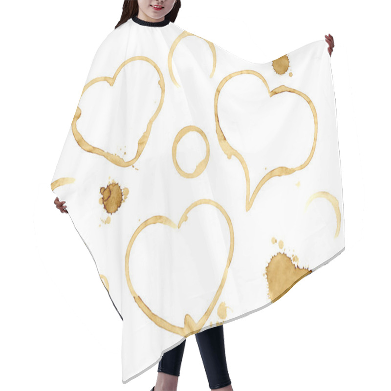 Personality  Hearts From Coffee Drops Hair Cutting Cape