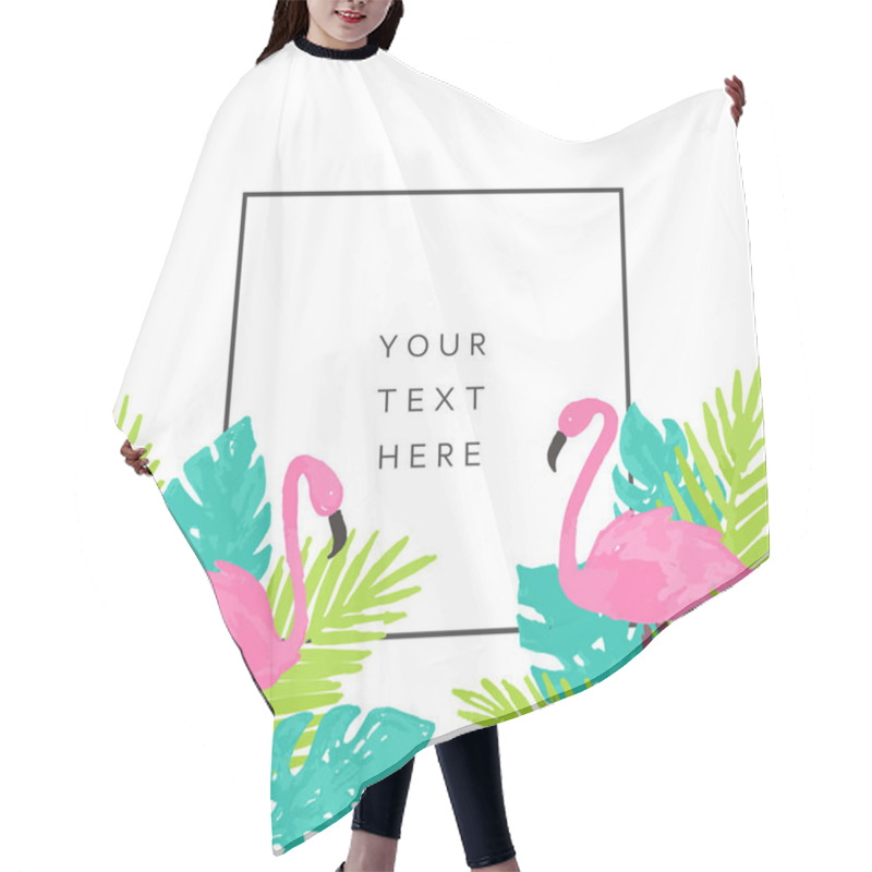 Personality  Beautiful Tropical Banner Design Hair Cutting Cape