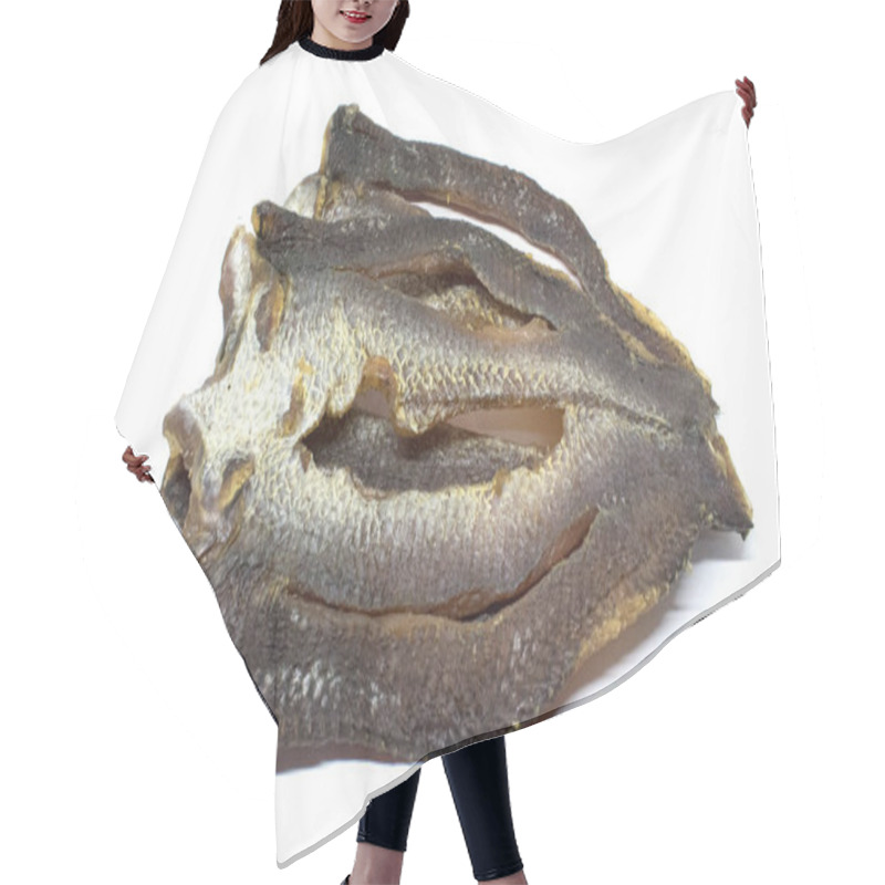 Personality  Dried Snakehead Fish On White Background - Vietnamese Food Hair Cutting Cape