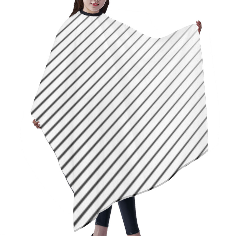 Personality  Dynamic Diagonal, Oblique, Slanted Lines, Stripes Geometric Patt Hair Cutting Cape