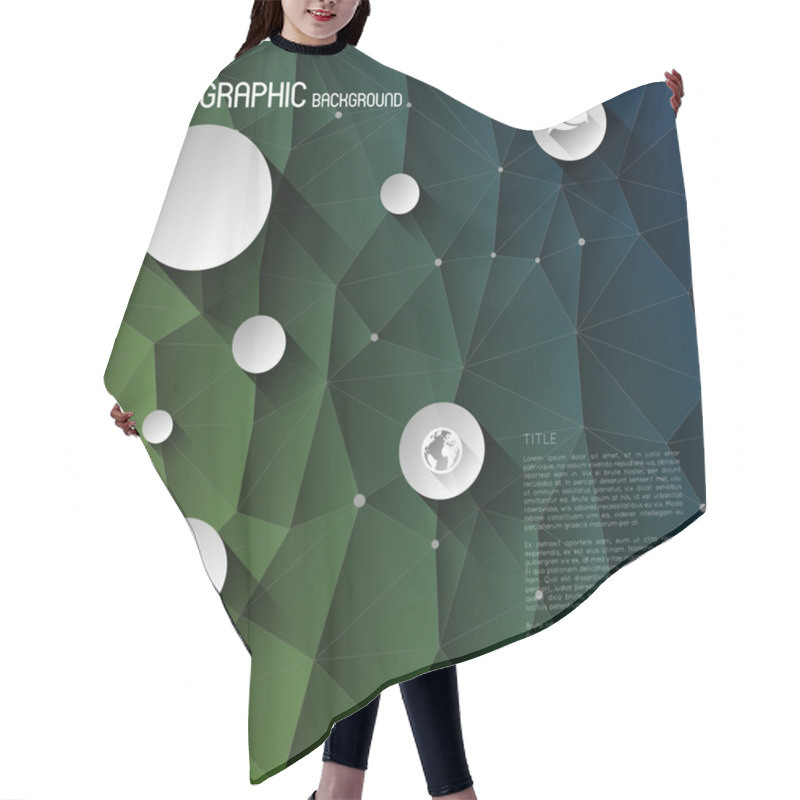 Personality  Infographic Background Hair Cutting Cape