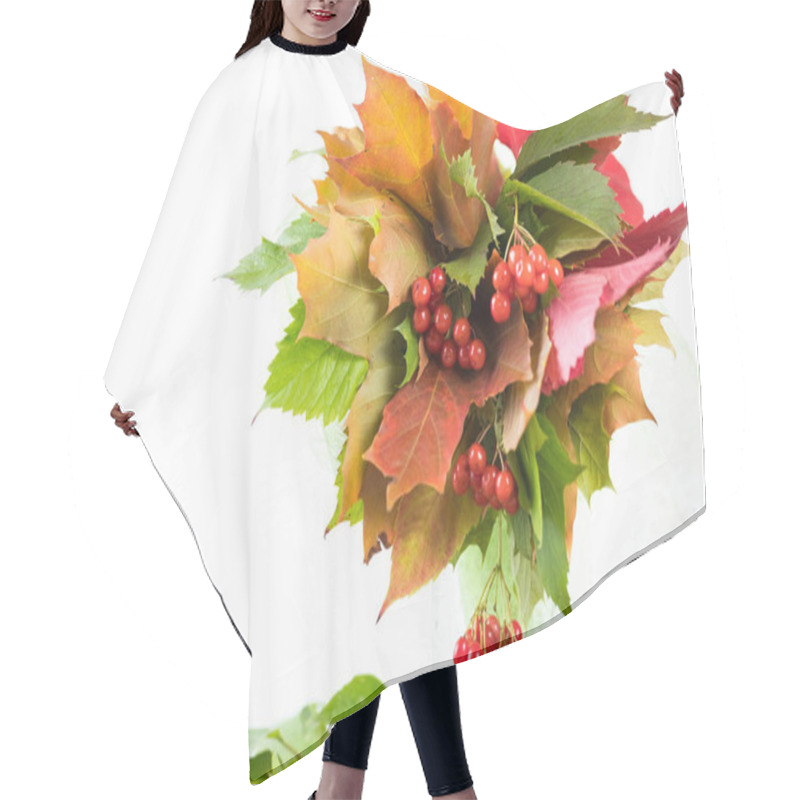 Personality  Bouquet From The Autumn Foliage. Different Varieties Of Maples Hair Cutting Cape