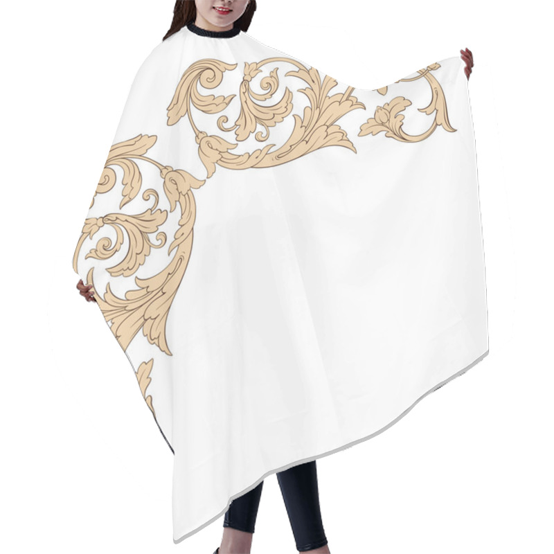 Personality  Classical Baroque Ornament Vector  Hair Cutting Cape