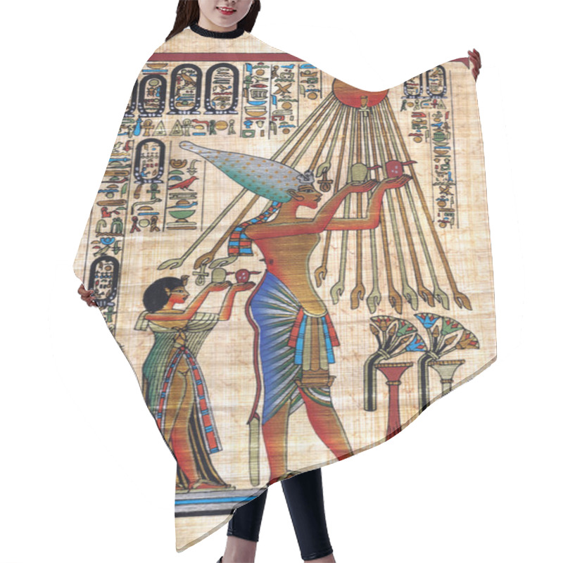 Personality  Egyptian Papyrus Hair Cutting Cape