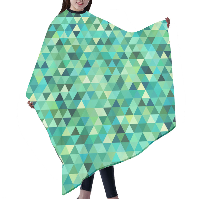 Personality  Abstract Background Consisting Of Small  Triangles Hair Cutting Cape