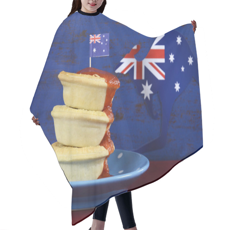 Personality  Australia Day Meat Pies And Tomato Sauce Hair Cutting Cape