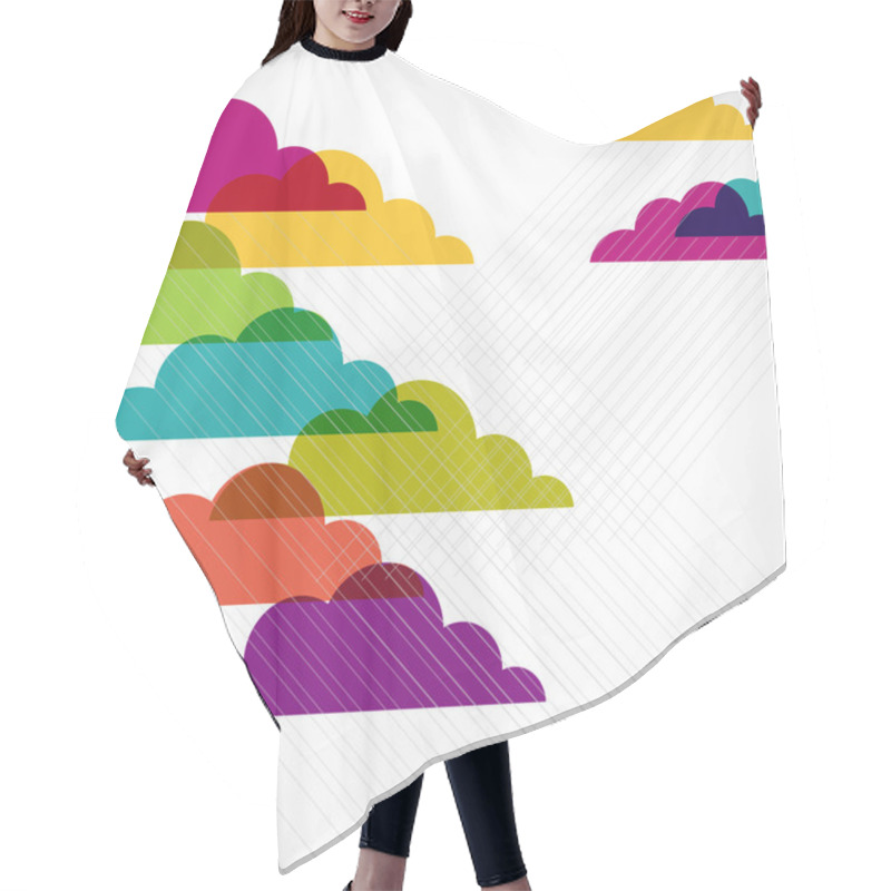 Personality  Rain. Hair Cutting Cape