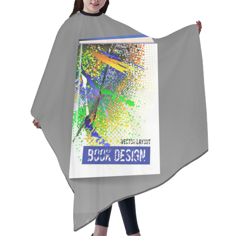 Personality  Modern Abstract Brochure As Book Hair Cutting Cape