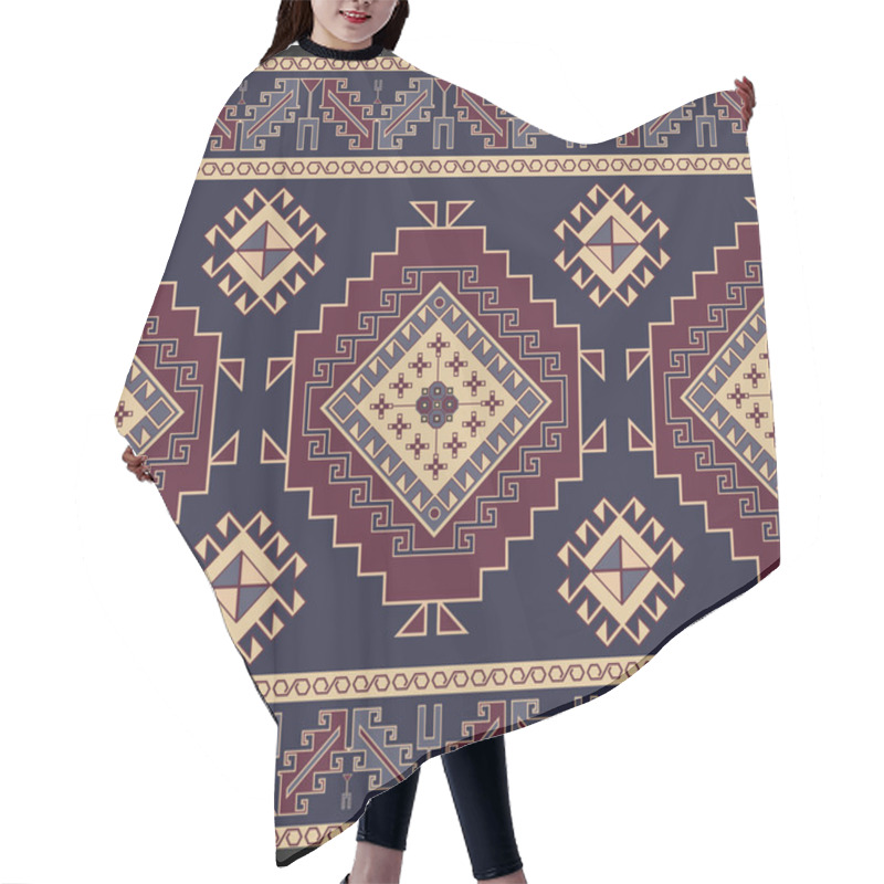 Personality  Abstract Geometric Seamless Pattern In Ethnic Style Hair Cutting Cape