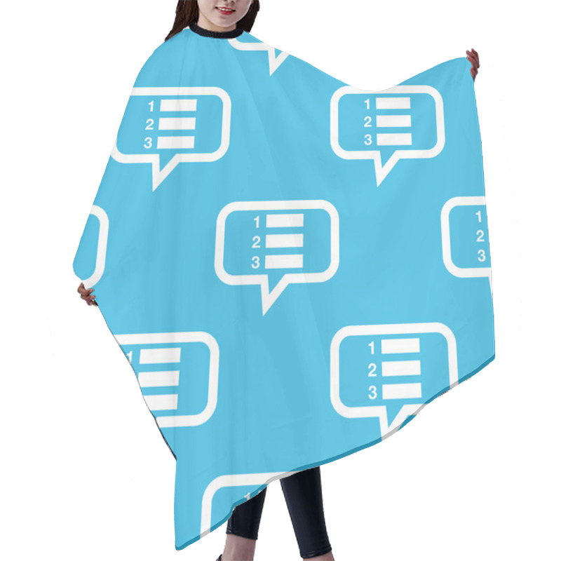 Personality  Numbered List Message Pattern Hair Cutting Cape