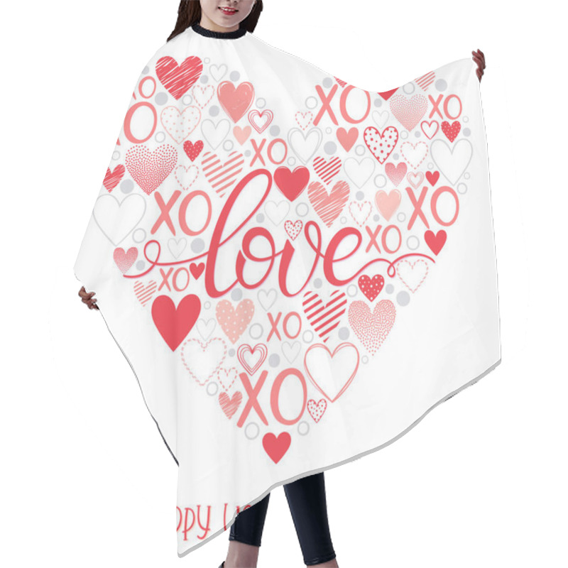 Personality   Romantic Heart Illustration  Hair Cutting Cape