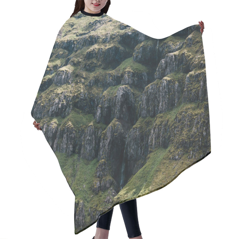 Personality  Green Moss Hair Cutting Cape