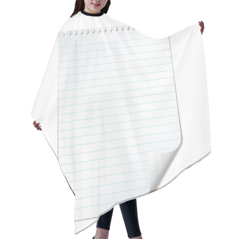 Personality  Ripped Lined Page Hair Cutting Cape