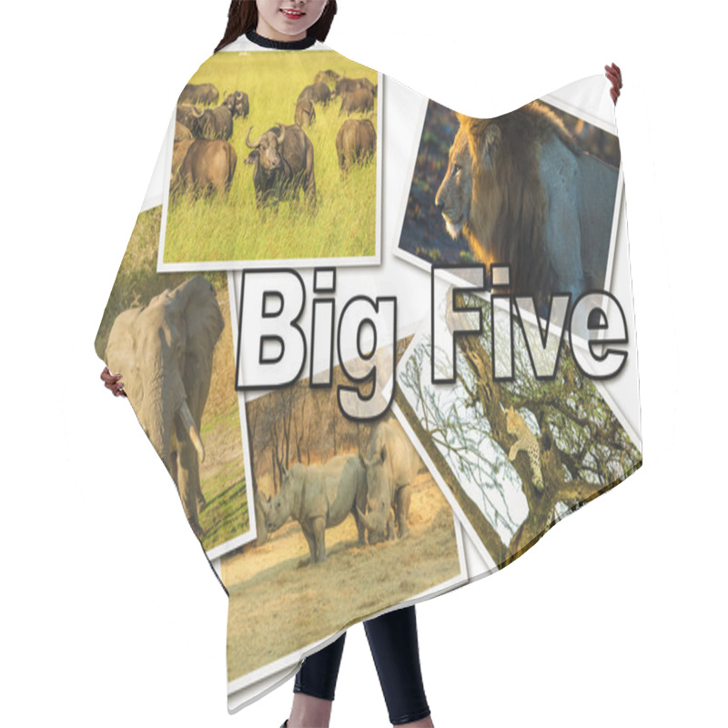 Personality  African Big Five Hair Cutting Cape