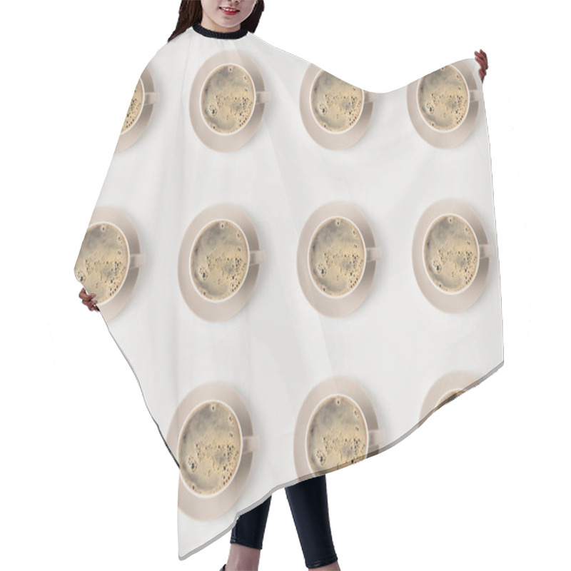 Personality  Pattern Of Coffee Cups Hair Cutting Cape