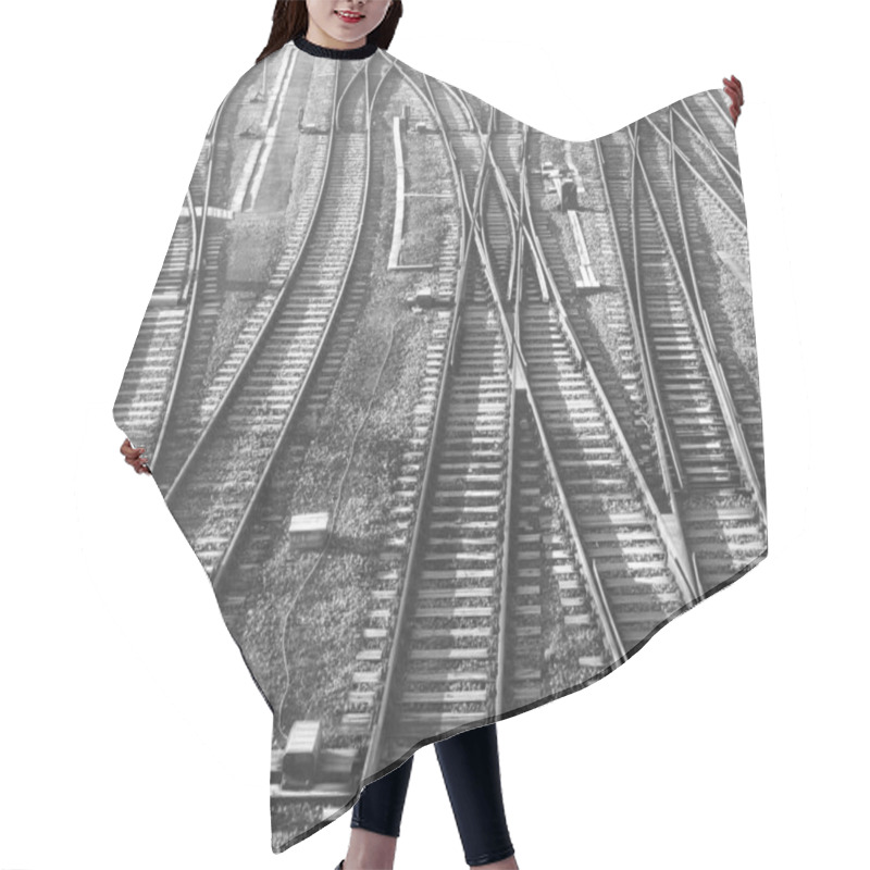 Personality  Railway Tracks Hair Cutting Cape