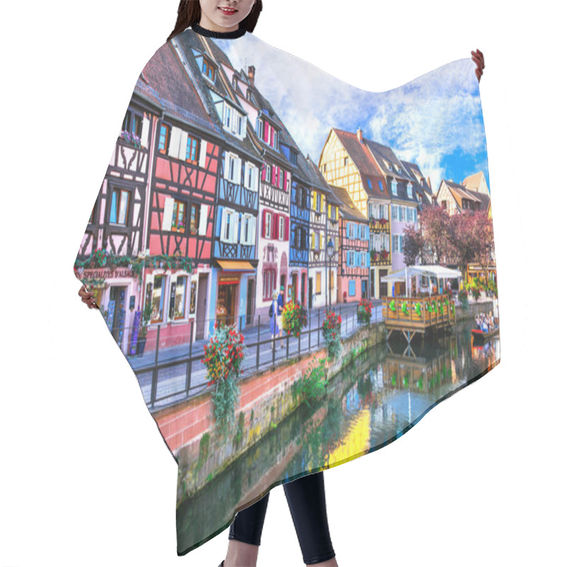 Personality  France Travel. Most Beautiful And Colourful Towns. Colmar In Alsace Region. September 2016 Hair Cutting Cape