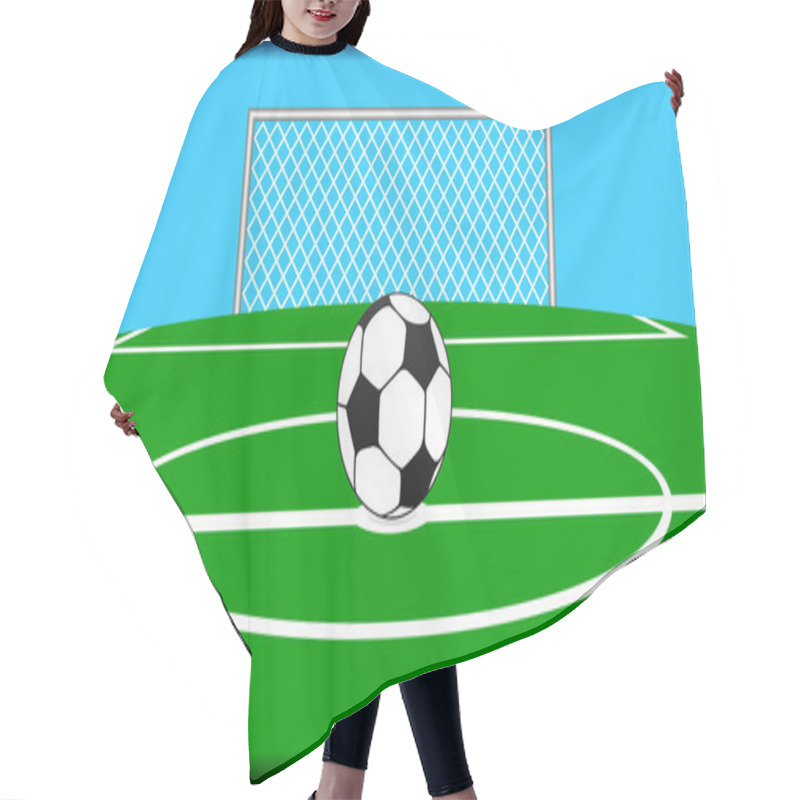 Personality  Soccer Theme. Hair Cutting Cape