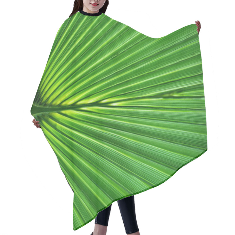 Personality  Symmetric Palm Leaf Close-up Hair Cutting Cape