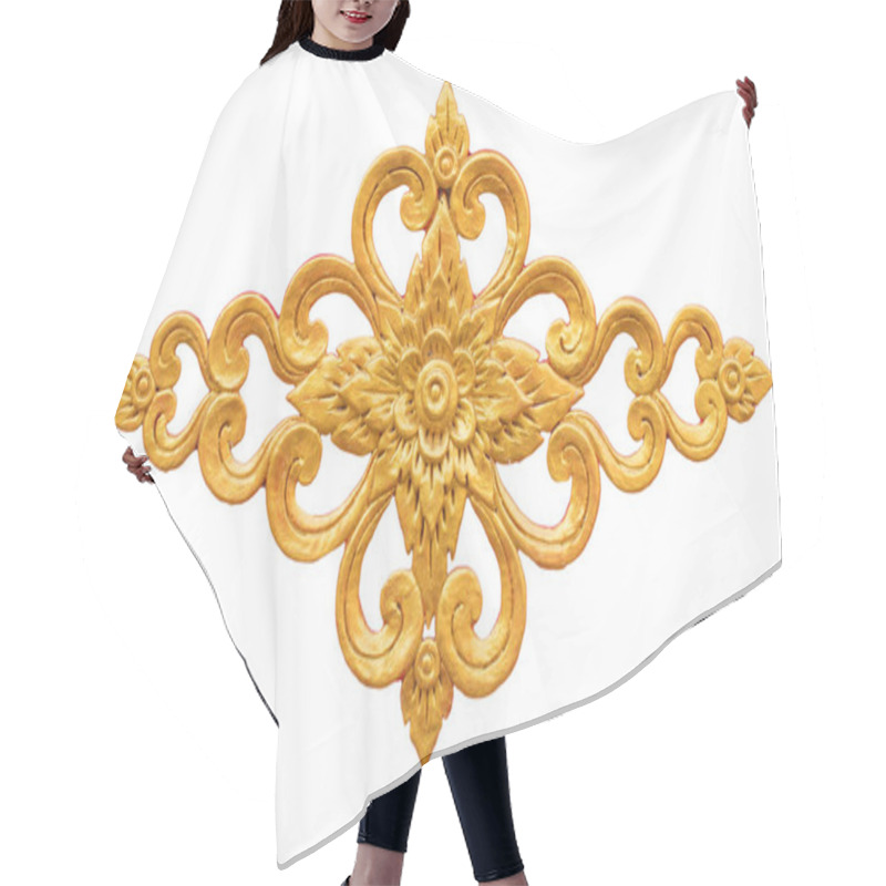 Personality  Traditional Thai Style Pattern On White Background Hair Cutting Cape