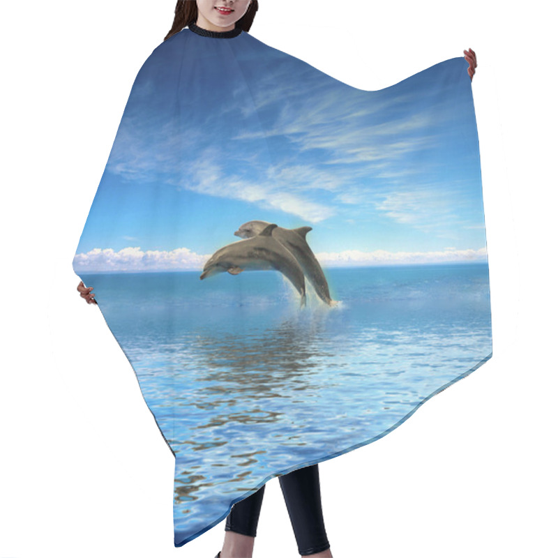 Personality  Dolphins Hair Cutting Cape