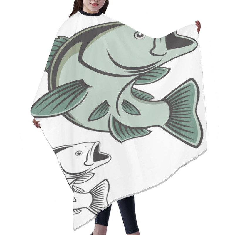 Personality  Fish Illustration Hair Cutting Cape