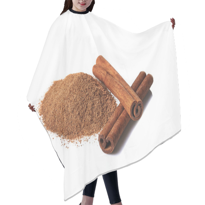 Personality  Cinnamon Over White Background Hair Cutting Cape