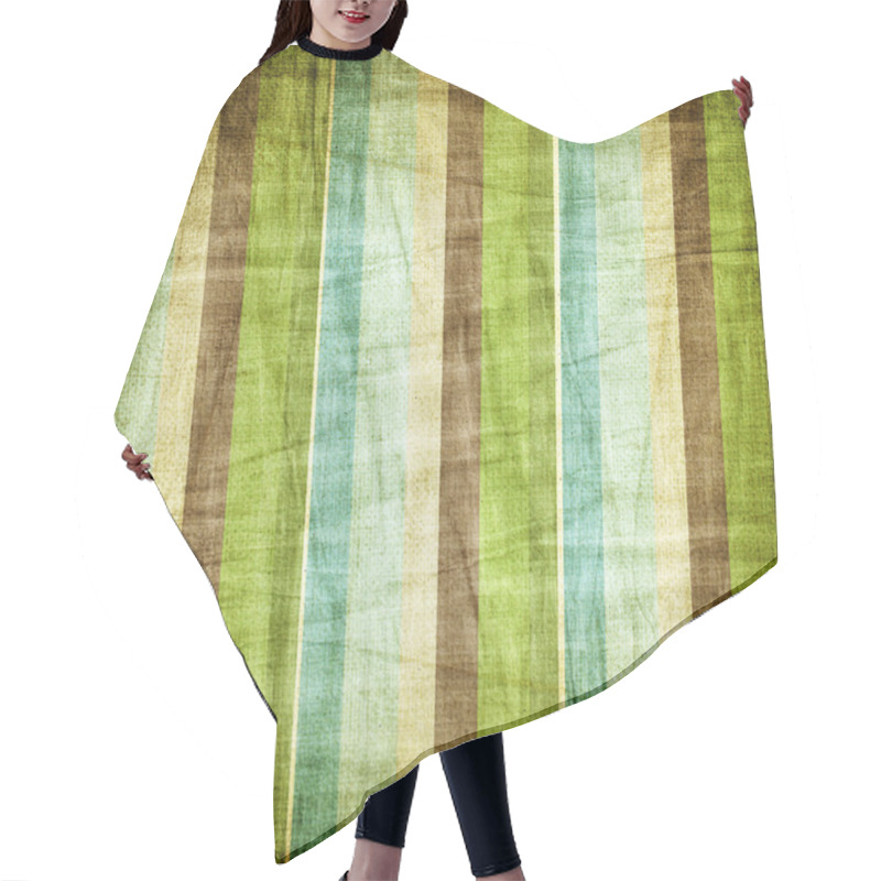 Personality  Striped Background Hair Cutting Cape